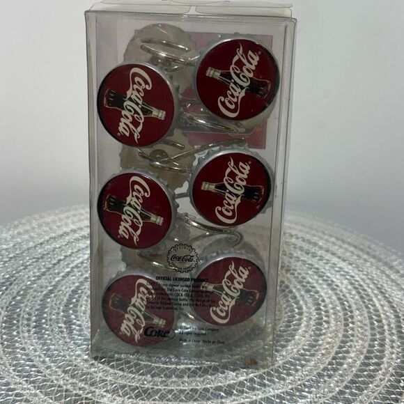 Coca Cola Shower Curtain Hooks NWT - Picture 3 of 4